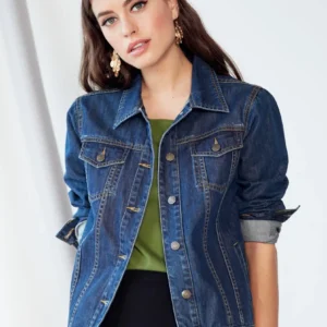 Women’s Dark Blue Denim Jacket