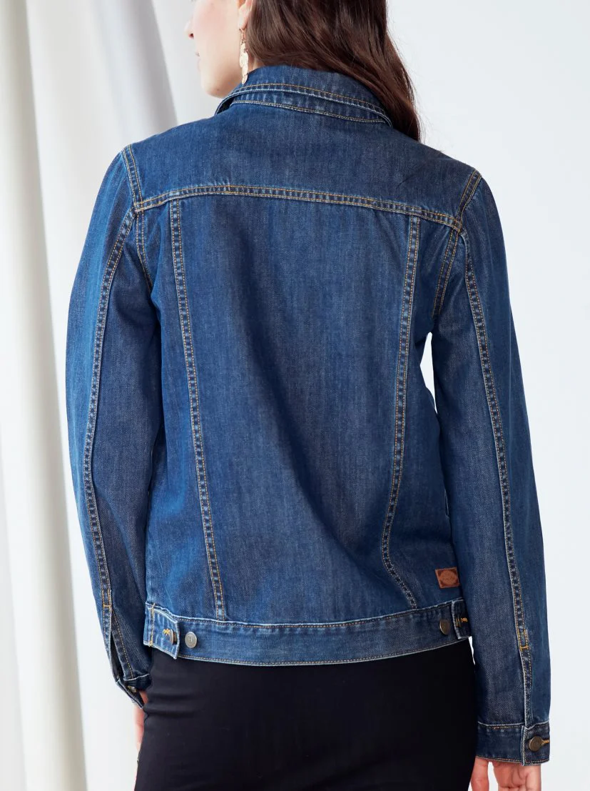 Women’s Dark Blue Denim Jacket – Stylish and Comfortable Casual Wear - Image 2