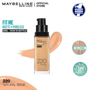 Fit Me Matte + Poreless Liquid Foundation 220